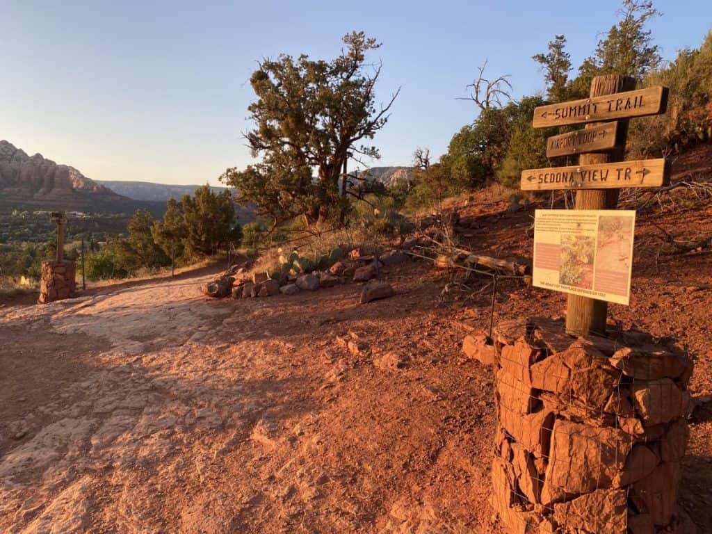 Airport Mesa Vortex overlook at sunset, Sedona